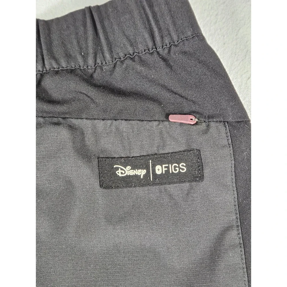 Disney x FIGS Mens Mickey Mouse Scrub Jogger Pants Black Large M20SW2022